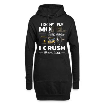 Modèles réduits d’avions Hobby Modellbau - Sweat-shirt à capuche long Femme - noir - Devant