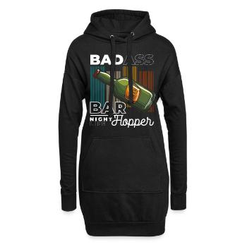 Célébrer les amis buveurs de loisirs - Sweat-shirt à capuche long Femme - noir - Devant