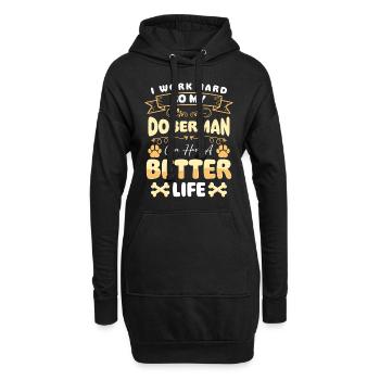 Hund Hundebesitzer Hundeliebe Schutzhund - Hoodie-Kleid - Schwarz - Vorne