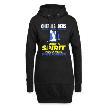 Pom-pom girl Cheerleading Girl Cheering Cheer Squad - Sweat-shirt à capuche long Femme - noir - Devant