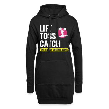 Pom-pom girl Cheerleading Girl Cheering Cheer Squad - Sweat-shirt à capuche long Femme - noir - Devant