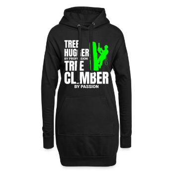 Arboriste Arboriste Chirurgien Grimpeur Grimpeur Tondeuse - Sweat-shirt à capuche long Femme - noir - Devant