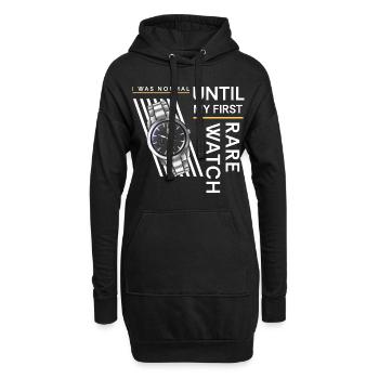 Uhrenliebhaber Zeit Luxusuhr Schweizer - Hoodie-Kleid - Schwarz - Vorne