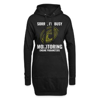 Mécanicien d’avions à réaction Technicien aéronautique - Sweat-shirt à capuche long Femme - noir - Devant