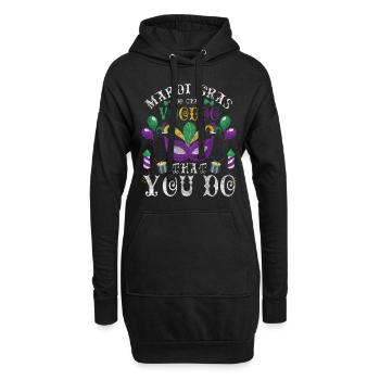 Masque de carnaval Colorful Fun - Sweat-shirt à capuche long Femme - noir - Devant