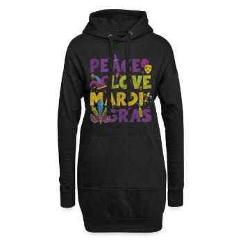 Reine de la fête du défilé - Sweat-shirt à capuche long Femme - noir - Devant