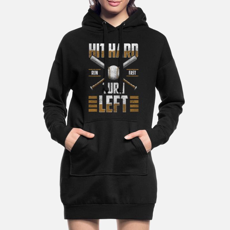 Baseball Player Bat Game Fan Hoodie Dress