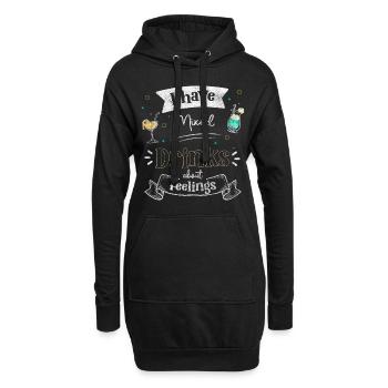 Barman Beer Drinker Gin - Sweat-shirt à capuche long Femme - noir - Devant