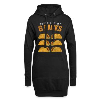 Chili mexicain pour les fast-foods - Sweat-shirt à capuche long Femme - noir - Devant