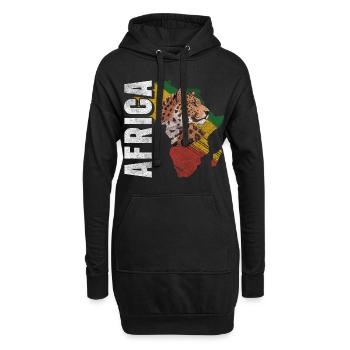 Kultur Tierschutz - Hoodie-Kleid - Schwarz - Vorne