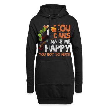 Nature Amérique du Sud Toucans exotiques - Sweat-shirt à capuche long Femme - noir - Devant