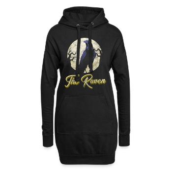 Crow Fog Crow Viking Runes - Sweat-shirt à capuche long Femme - noir - Devant