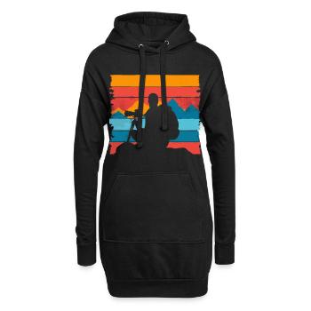 Fotografie Naturfotografie Spiegelreflexkamera - Hoodie-Kleid - Schwarz - Vorne