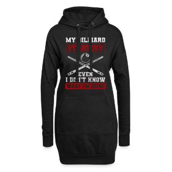 Gagnant du jeu de billard - Sweat-shirt à capuche long Femme - noir - Devant