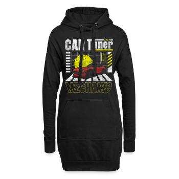 Auto Mechaniker Treffen Garage - Hoodie-Kleid - Schwarz - Vorne
