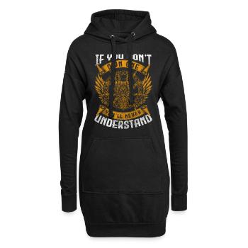 Spinnennetz Netz Terrarium - Hoodie-Kleid - Schwarz - Vorne