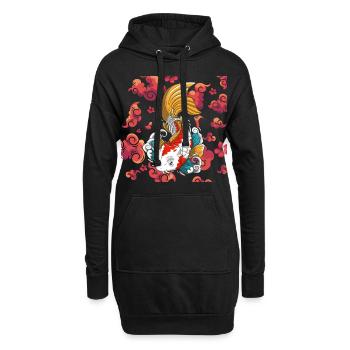 Asien Kämpfer Sagen Märchen - Hoodie-Kleid - Schwarz - Vorne