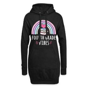 Réglage de la quatrième année - Sweat-shirt à capuche long Femme - noir - Devant
