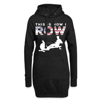 Rameur Rameur - Sweat-shirt à capuche long Femme - noir - Devant