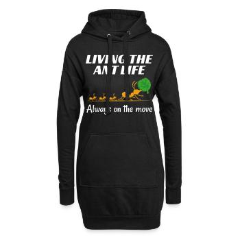 Ameisenhalter Ameisenliebhaber Entomologe Insektensammler - Hoodie-Kleid - Schwarz - Vorne