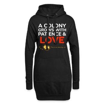 Ameisenhalter Ameisenliebhaber Entomologe Insektensammler - Hoodie-Kleid - Schwarz - Vorne