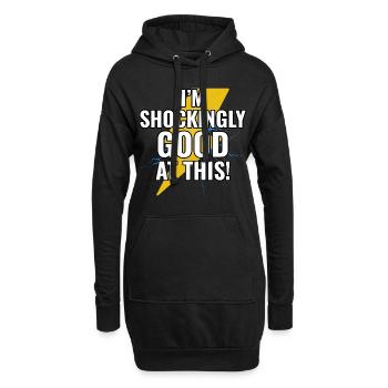 Elektriker Humor Elektrotechniker Ingenieur - Hoodie-Kleid - Schwarz - Vorne