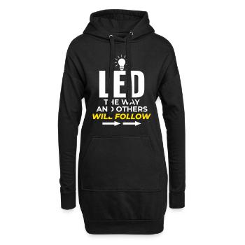 Électricien : Diriger le chemin, inspirer les autres - Sweat-shirt à capuche long Femme - noir - Devant