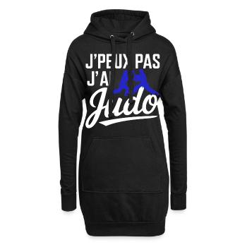 Ich kann nicht, ich kann Judo haben - Hoodie-Kleid - Schwarz - Vorne