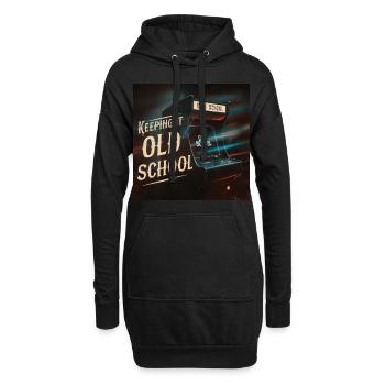 Arcade Spielhalle Spielautomat Gamer Gaming - Hoodie-Kleid - Schwarz - Vorne