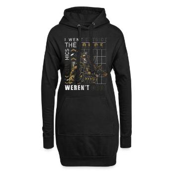 Gaming Online Grafik Spielen - Hoodie-Kleid - Schwarz - Vorne