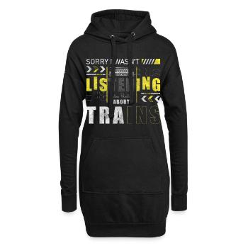 Modelleisenbahn Hobby Spielzeug Gleise - Hoodie-Kleid - Schwarz - Vorne