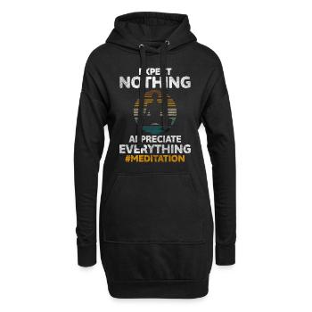 Yoga Seele Namaste Karma - Hoodie-Kleid - Schwarz - Vorne