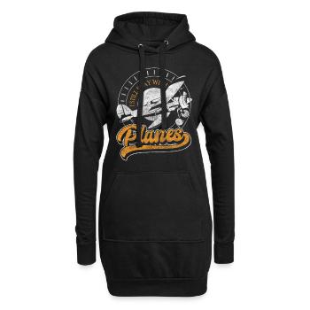 Aviateur d’avion Pilote d’essai - Sweat-shirt à capuche long Femme - noir - Devant
