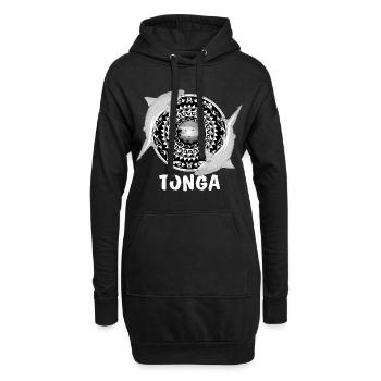 Tonga Bullenhai - Hoodie-Kleid - Schwarz - Vorne