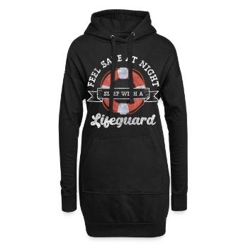 Lifeguard swimming pool lifeguard - Hoodie Dress - black - Front