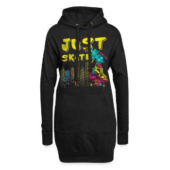 Graffiti Wall Design Écriture manuscrite - Sweat-shirt à capuche long Femme - noir - Devant