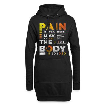 Crosstrainer Laufen - Hoodie-Kleid - Schwarz - Vorne