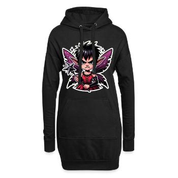 Nicht deine gute Fee Lustige Fee - Hoodie-Kleid - Schwarz - Vorne
