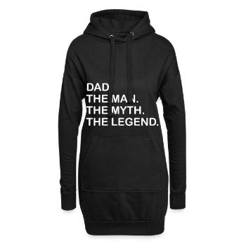 Bester Vater. Geschenk für Papa. Bester Vater den es gib. Bestseller, Verkaufsschlager, Spitzenreiter. - Hoodie-Kleid - Schwarz - Vorne