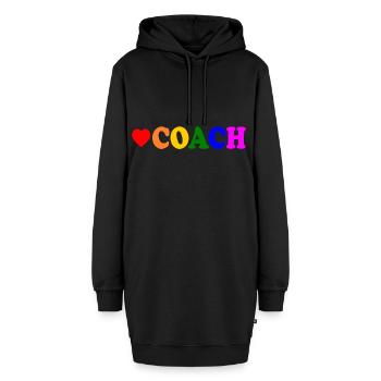 Coach - Hoodie-Kleid - Schwarz - Vorne