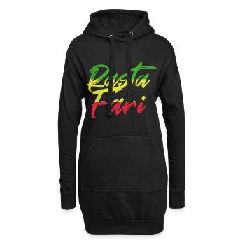 Reggae - Hoodie-Kleid - Schwarz - Vorne