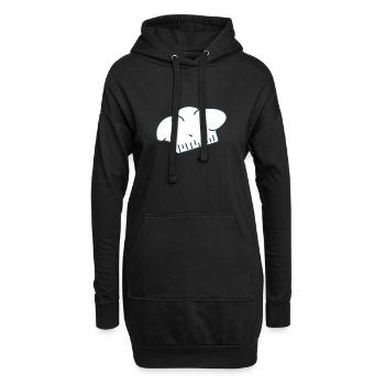 Koch - Symbol - Hoodie-Kleid - Schwarz - Vorne