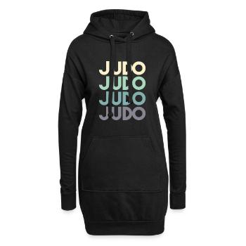 Judo - Sweat-shirt à capuche long Femme - noir - Devant