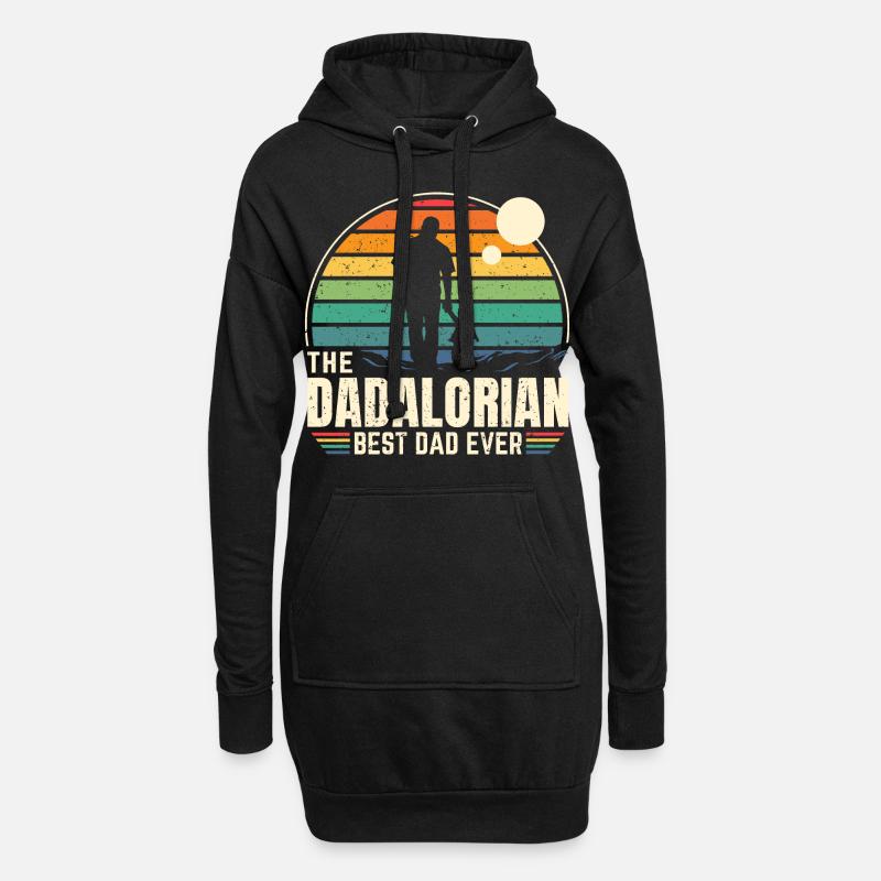 Sunset - The Dadalorian Command - Bester Vater - Hoodie-Kleid - Schwarz