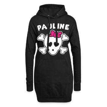 Pirate Pauline Design pour les filles et les femmes - Sweat-shirt à capuche long Femme - noir - Devant