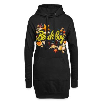 Beach boy - Hoodie-Kleid - Schwarz - Vorne