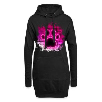 Hundeclub - Hoodie-Kleid - Schwarz - Vorne