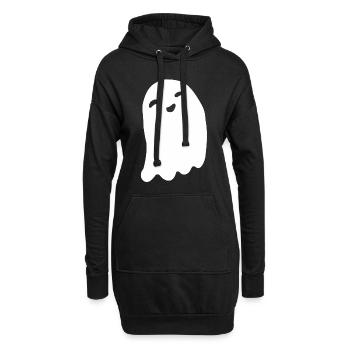 Fantôme fantôme déguisement fantôme fantôme halloween - Sweat-shirt à capuche long Femme - noir - Devant