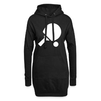 Tennis de table raquette tennis de table joueur de tennis de table - Sweat-shirt à capuche long Femme - noir - Devant