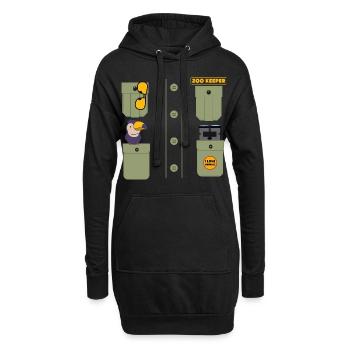 Zookeeper Outfit Costume - Hoodie-Kleid - Schwarz - Vorne